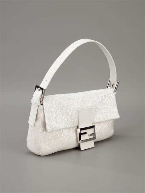 fendi white baguette mini bag|fendi flat baguette micro.